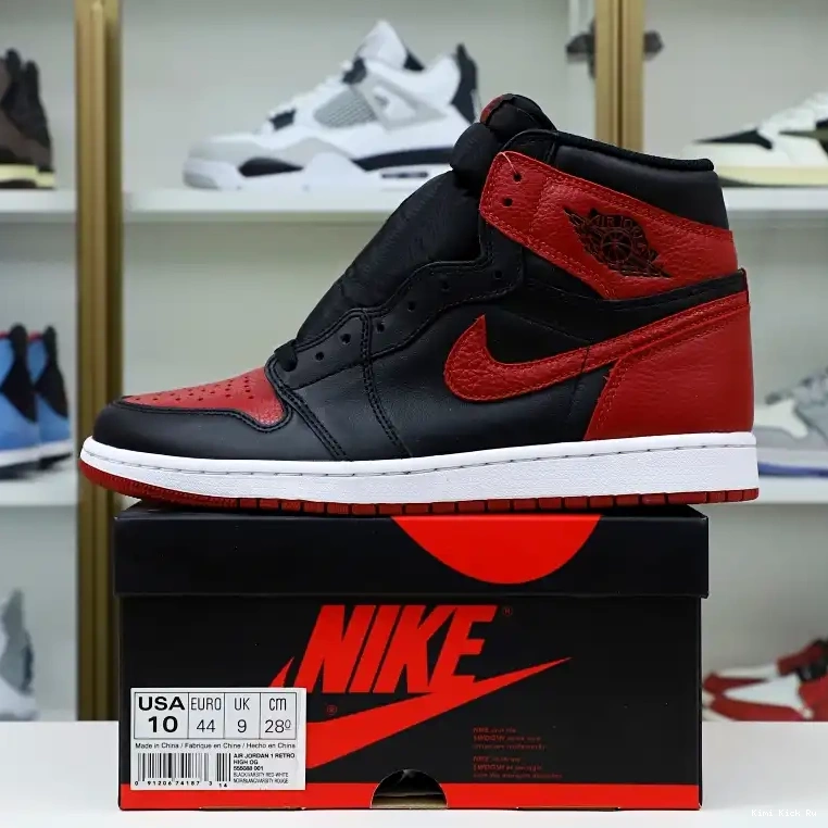 OG JORDAN 1 HIGH 'BRED' AIR Kimikick RETRO 0720